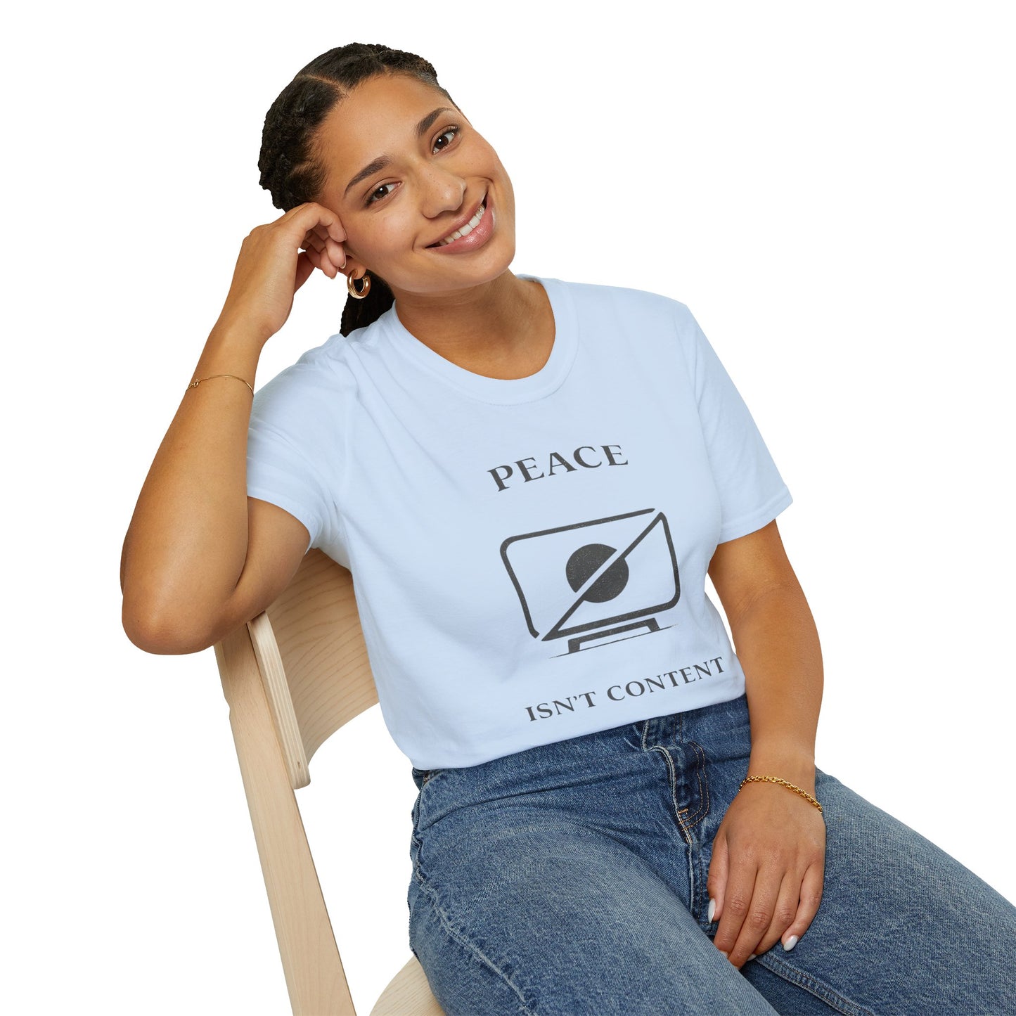 Peace Isn't Content Style 2 Unisex Softstyle T-Shirt