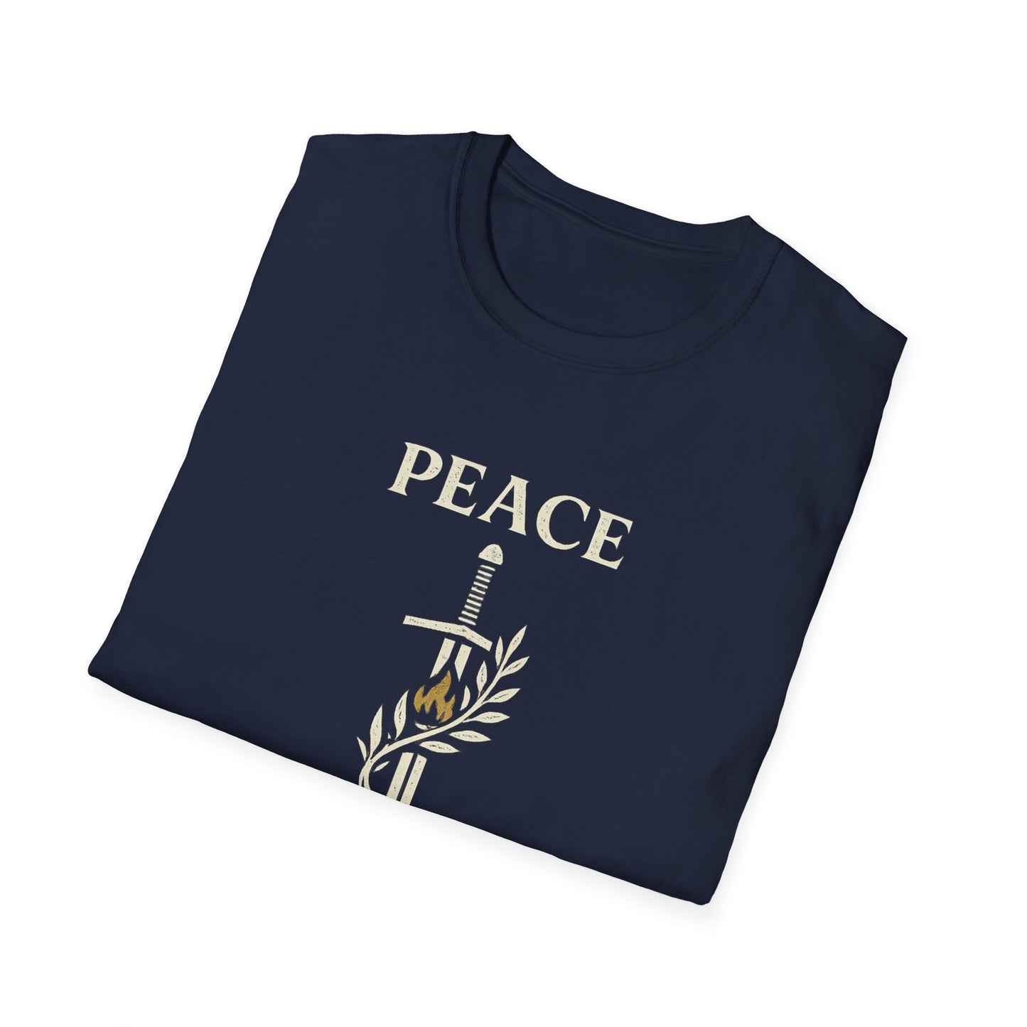 Peace Love Understanding T-Shirt — Sword & Olive Branch Graphic Tee