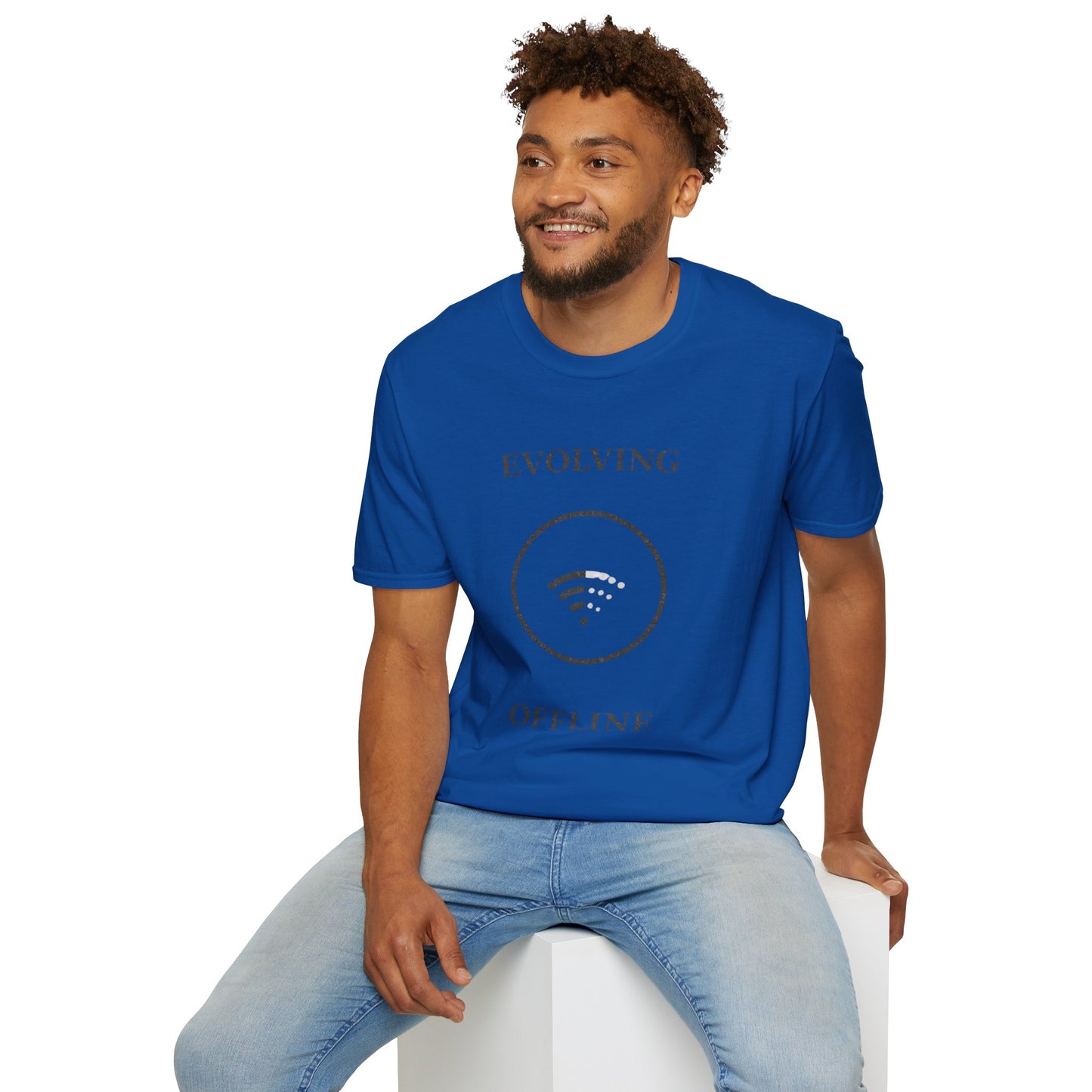 Evolving Offline T-Shirt — Minimalist Wi‑Fi Disconnect Tee