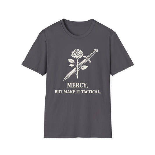 "Mercy, But Make It Tactical" Rose & Dagger Graphic Tee