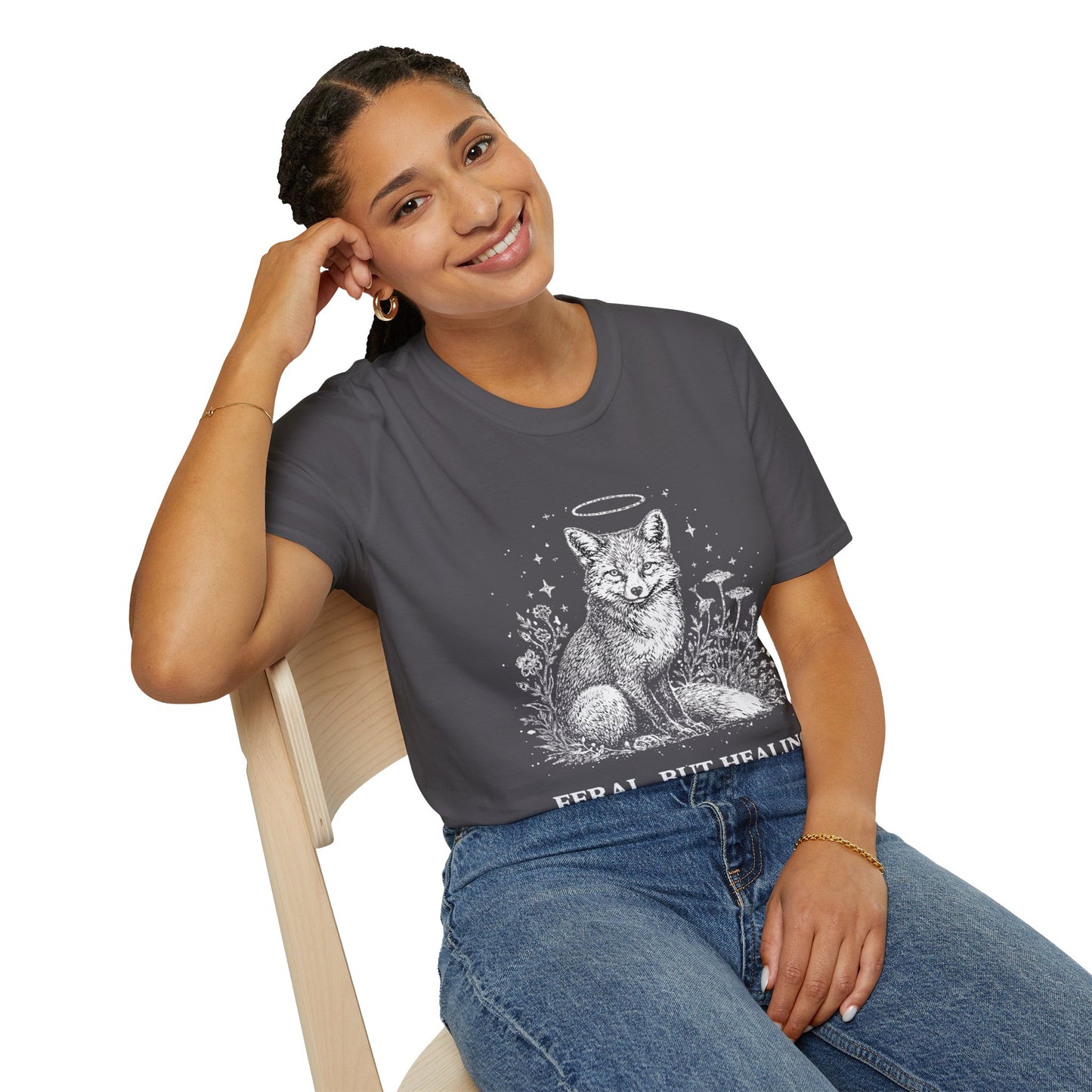 Feral But Healing Fox T-Shirt