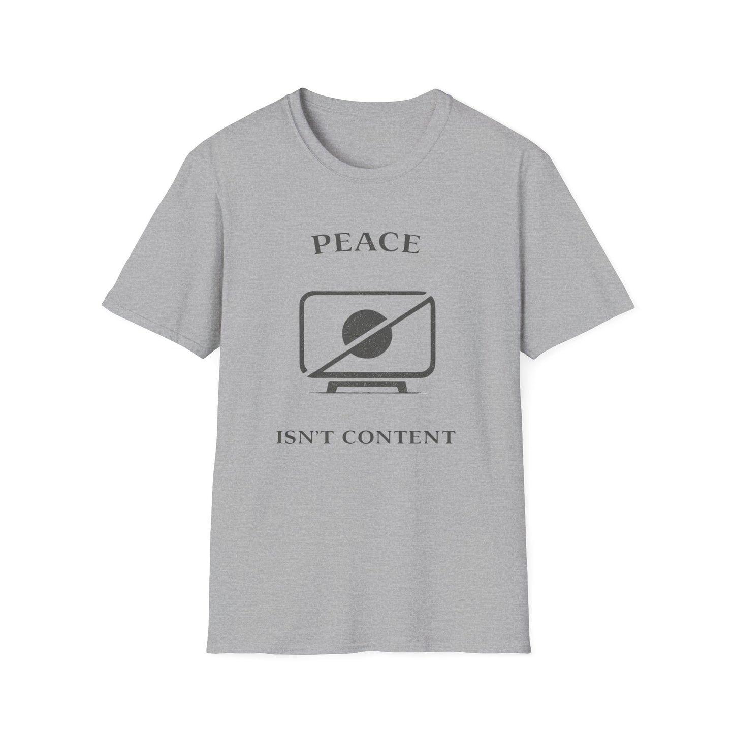 Peace Isn't Content Style 2 Unisex Softstyle T-Shirt