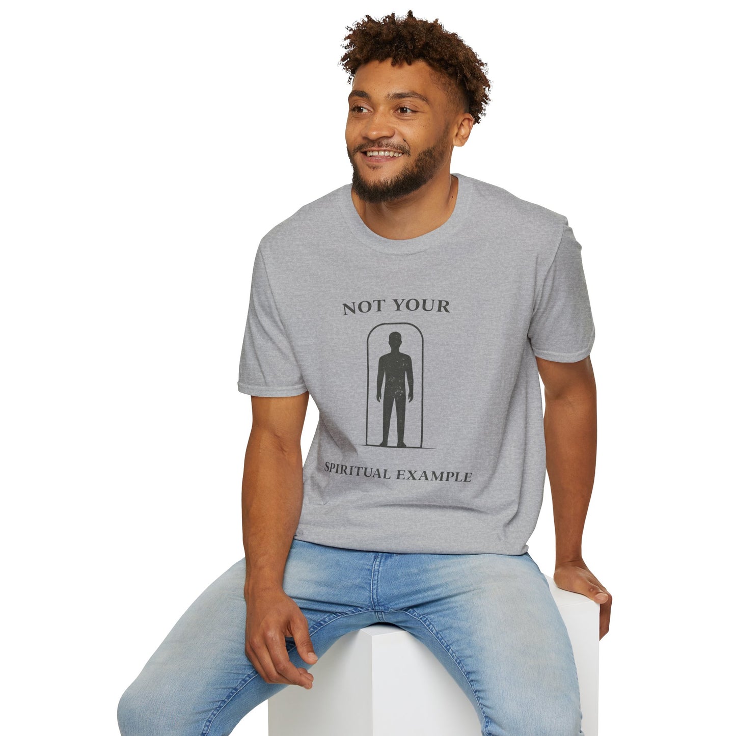 Not Your Spiritual Example T-Shirt — Minimalist Gothic Spiritual Graphic Tee