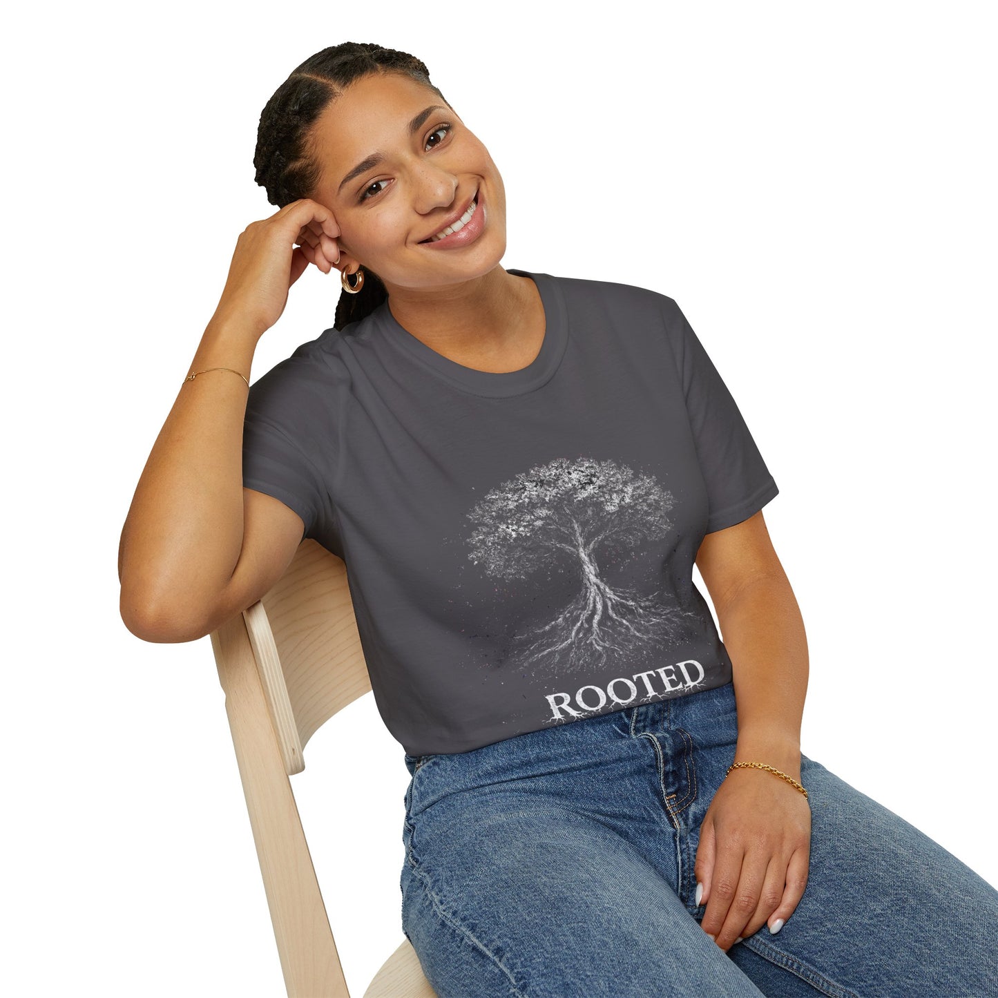 "Rooted" Tree Graphic Tee | Nature-Inspired, Grounding Vibes for Outdoor Lovers & Earth Day