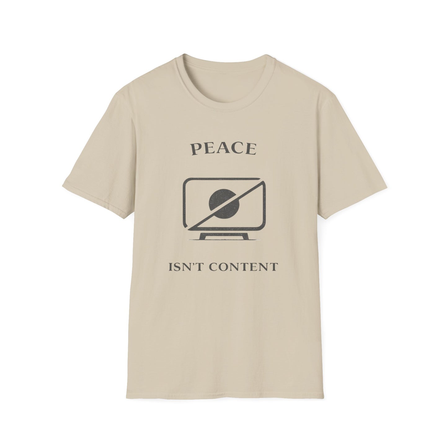 Peace Isn't Content Style 2 Unisex Softstyle T-Shirt
