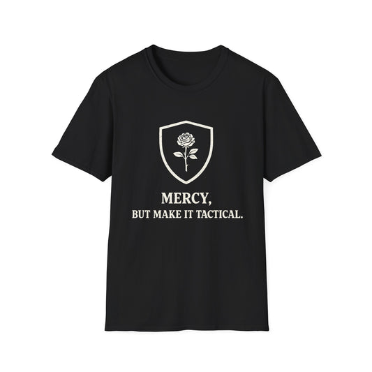 "Mercy, But Make It Tactical" Rose Shield Graphic