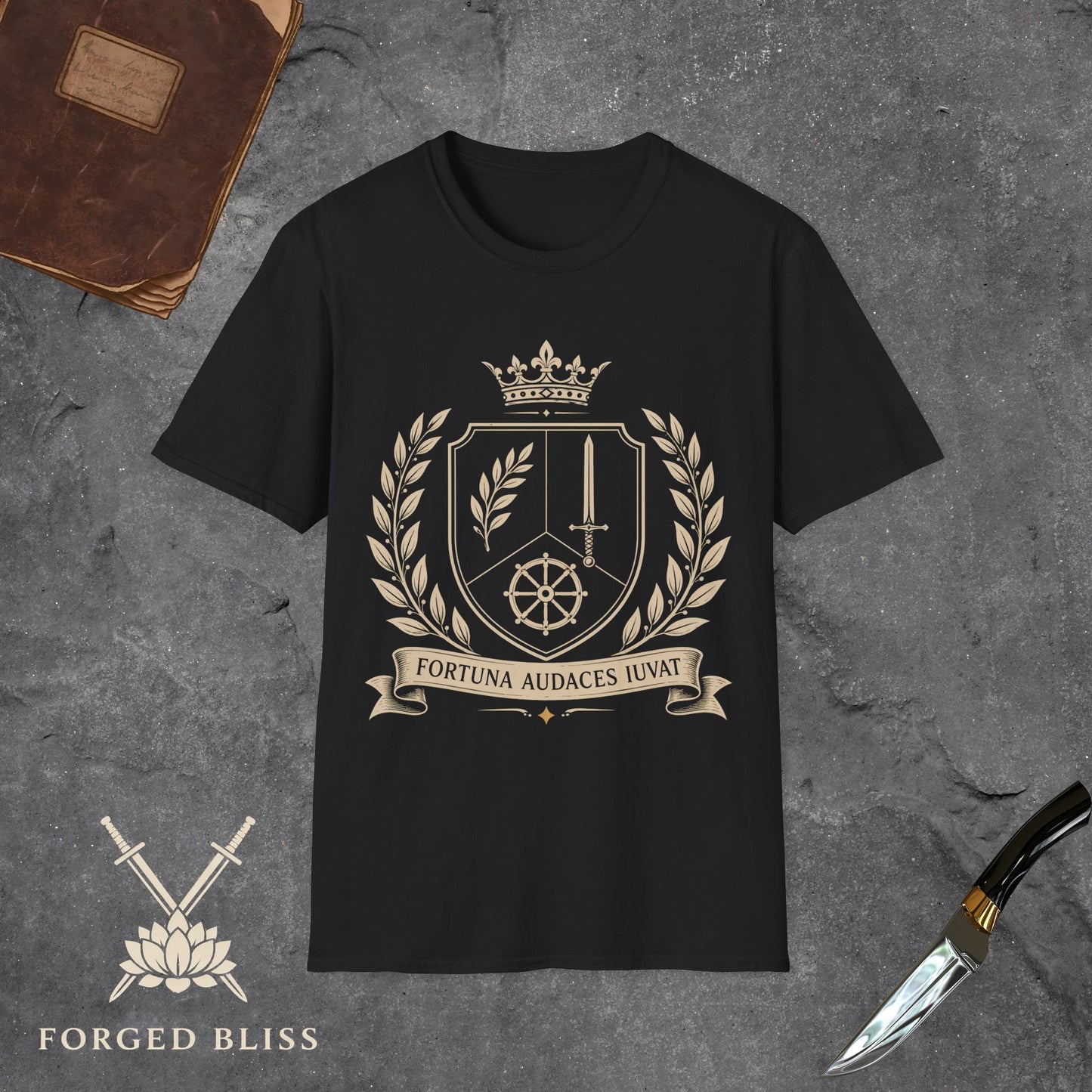 FORTUNA AUDACES IUVAT Crest T-Shirt