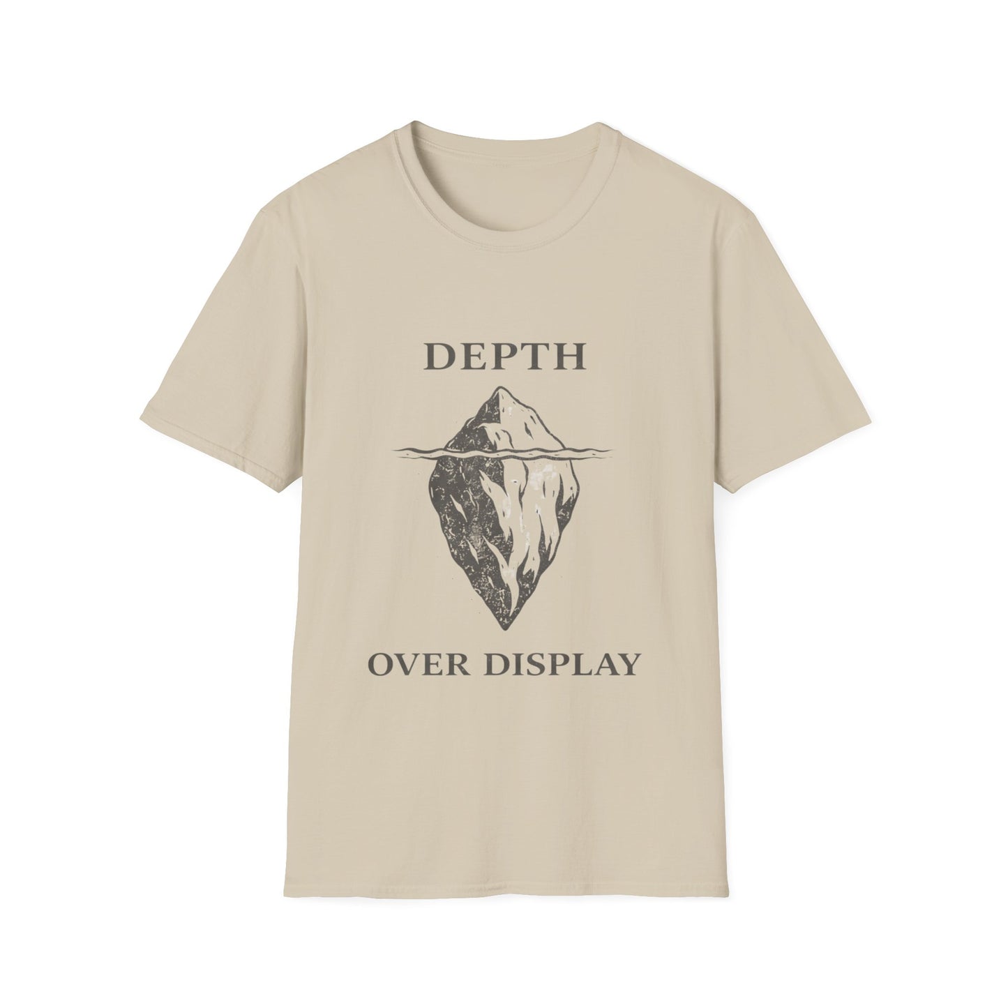 Depth Over Display T‑Shirt — Minimalist Iceberg Graphic Tee