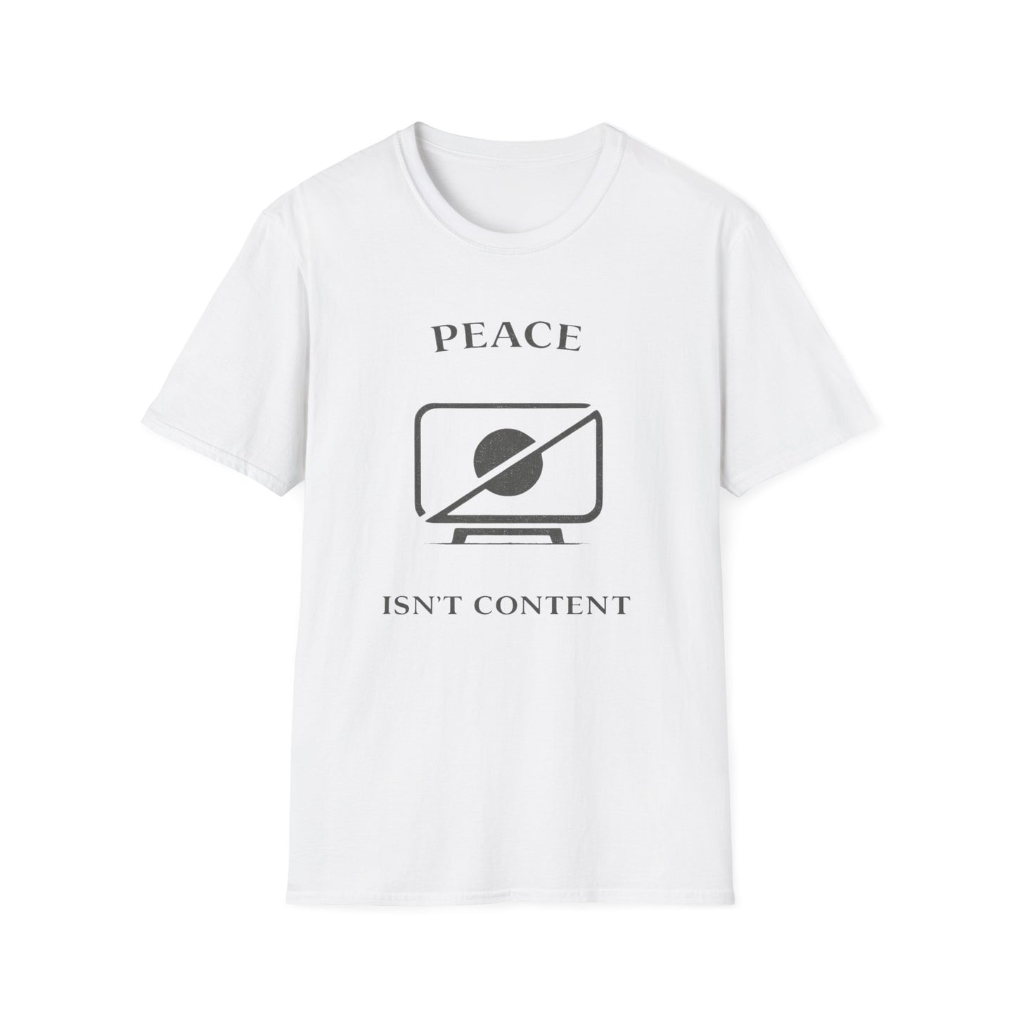 Peace Isn't Content Style 2 Unisex Softstyle T-Shirt
