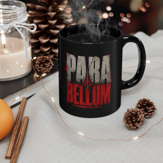 PARA BELLUM Distressed Black Mug