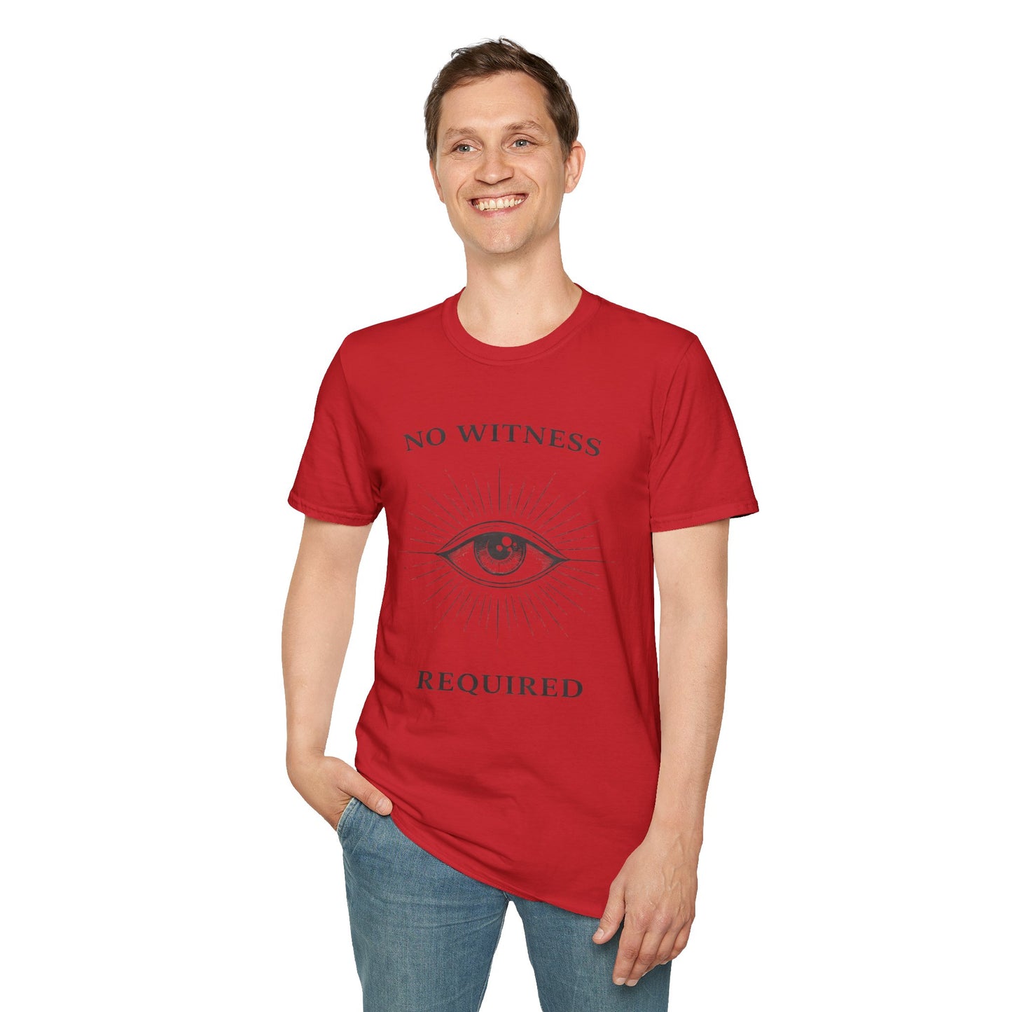 No Witness Required Eye T-Shirt — Mystical Graphic Tee