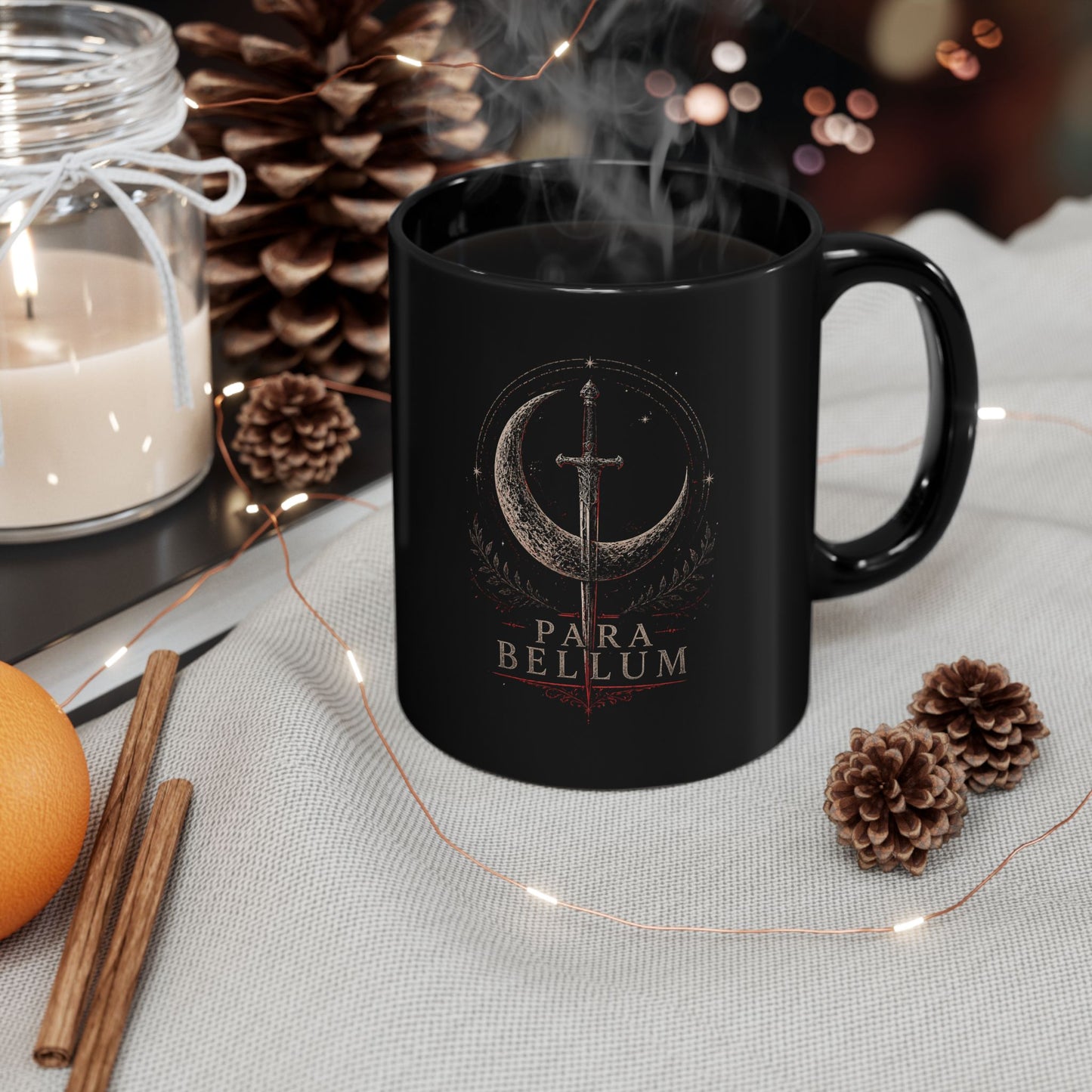 PARA BELLUM Crescent Blade Black Mug