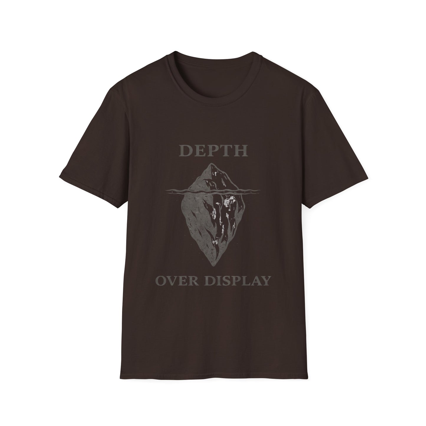 Depth Over Display T‑Shirt — Minimalist Iceberg Graphic Tee