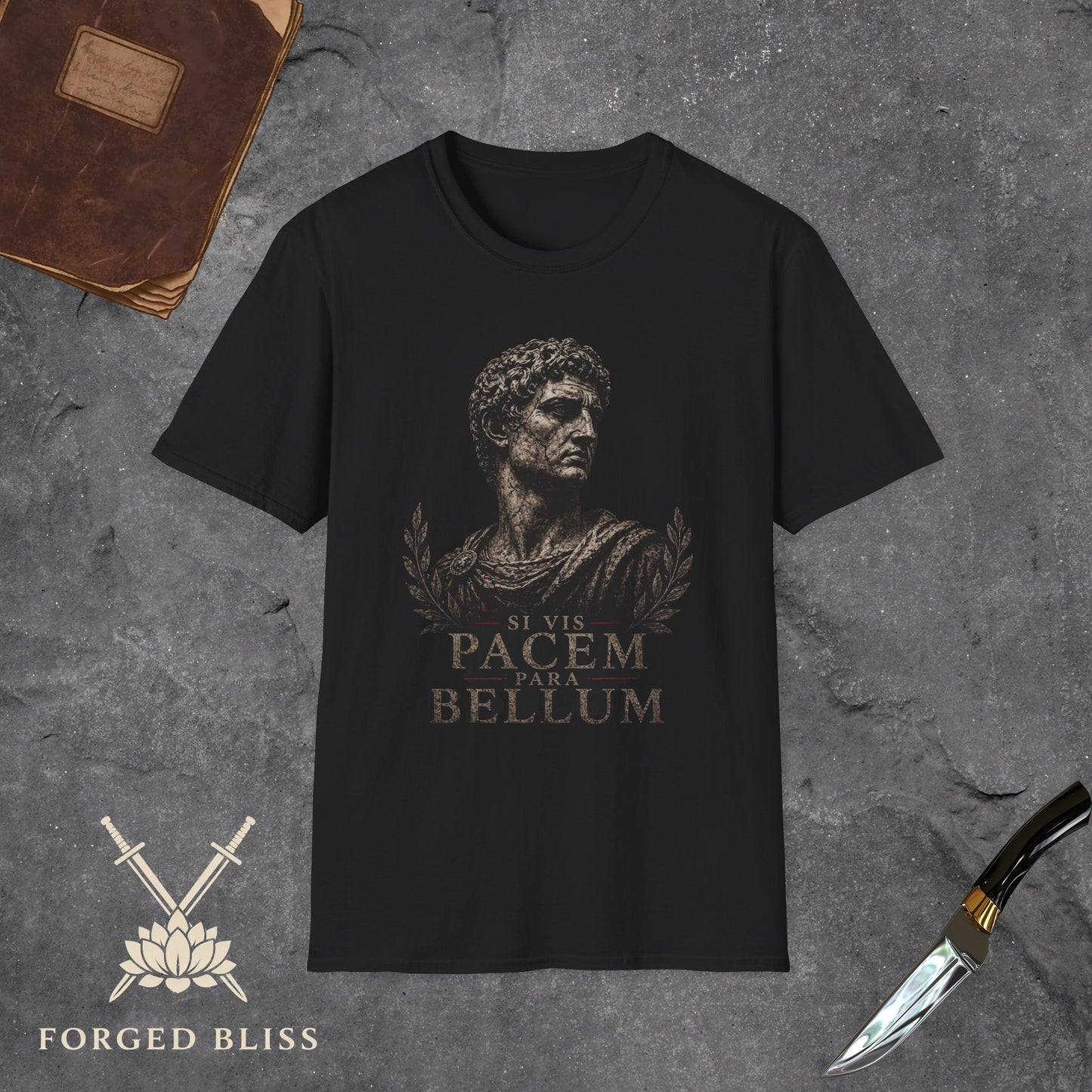 'Si Vis Pacem, Para Bellum'  Stoic Bust T-Shirt