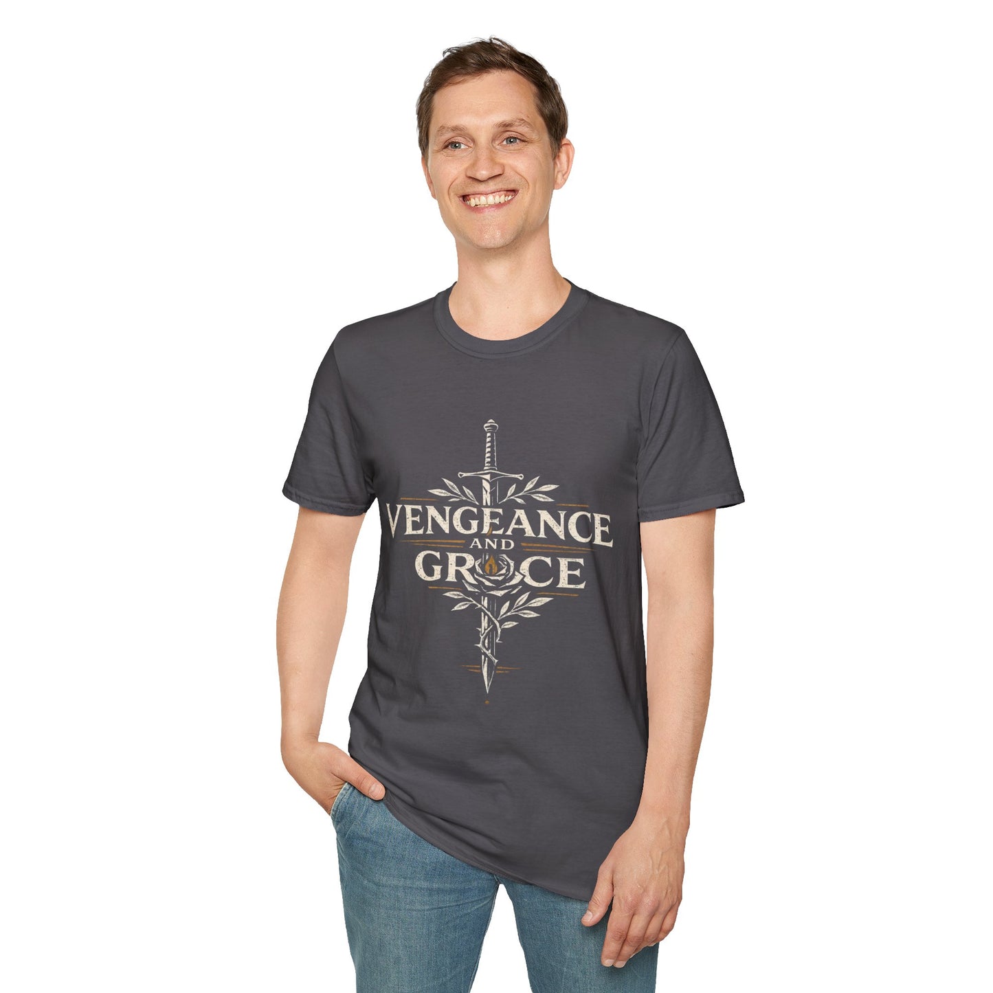 Vengeance and Grace Sword Graphic T-Shirt