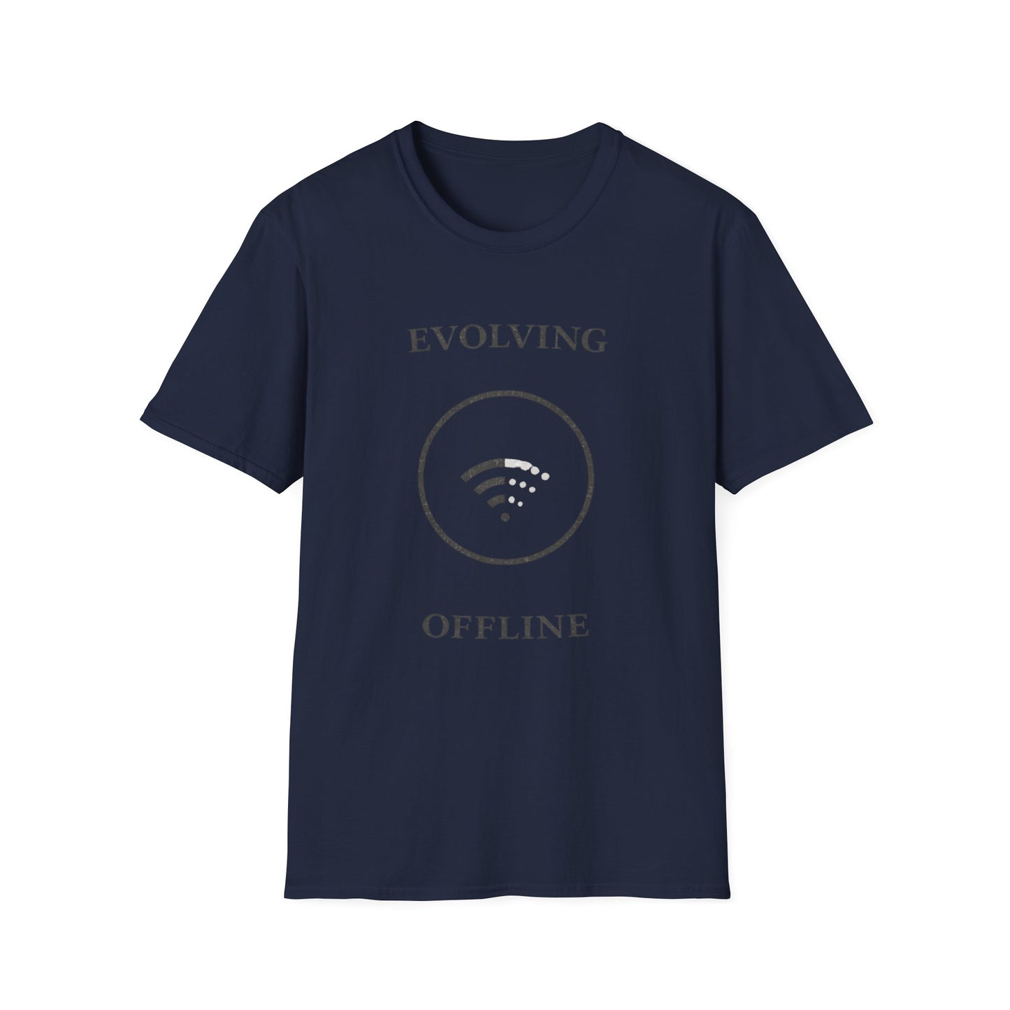 Evolving Offline T-Shirt — Minimalist Wi‑Fi Disconnect Tee