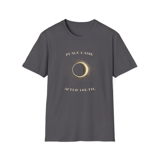"Peace Came After Truth" Celestial Eclipse Graphic T-Shirt
