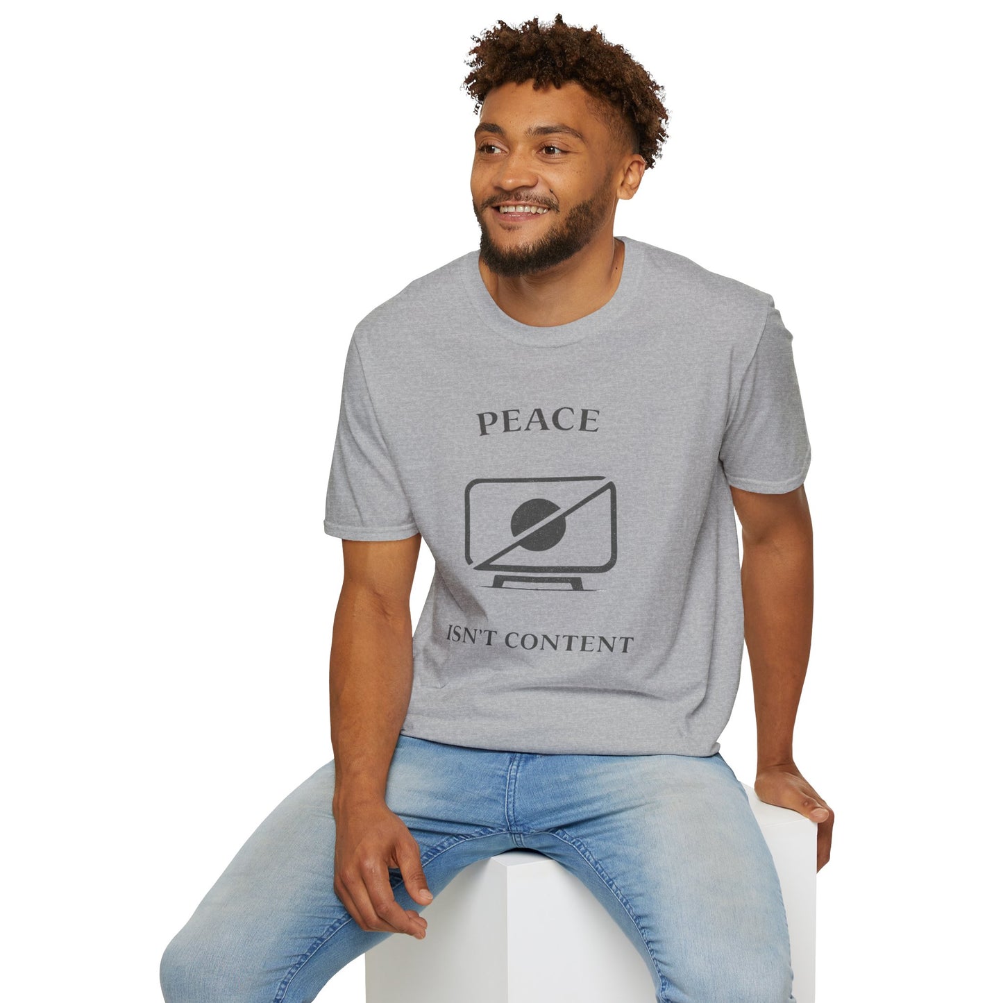 Peace Isn't Content Style 2 Unisex Softstyle T-Shirt