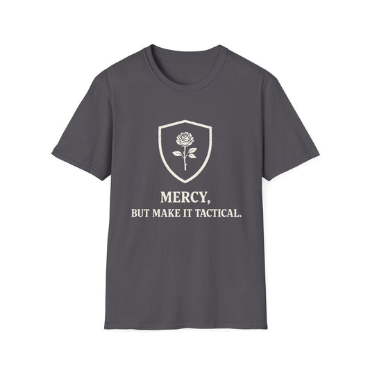 "Mercy, But Make It Tactical" Rose Shield Graphic