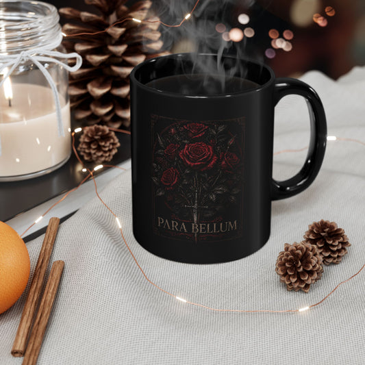 PARA BELLUM Dark Rose Black Mug