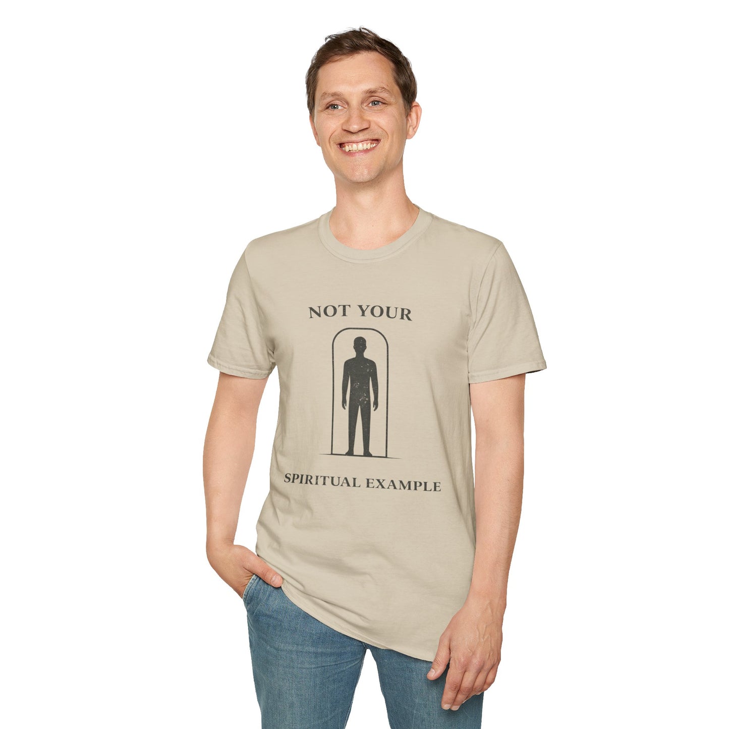 Not Your Spiritual Example T-Shirt — Minimalist Gothic Spiritual Graphic Tee