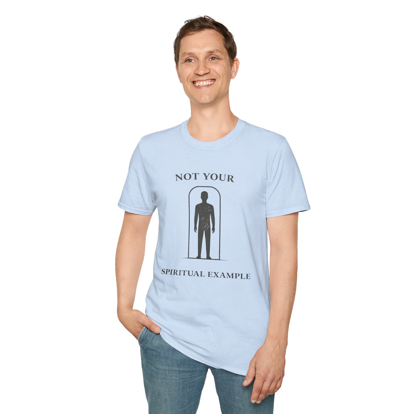 Not Your Spiritual Example T-Shirt — Minimalist Gothic Spiritual Graphic Tee