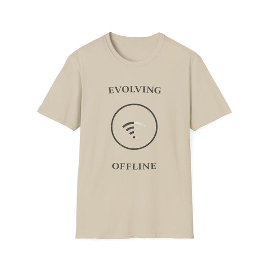 Evolving Offline T-Shirt — Minimalist Wi‑Fi Disconnect Tee