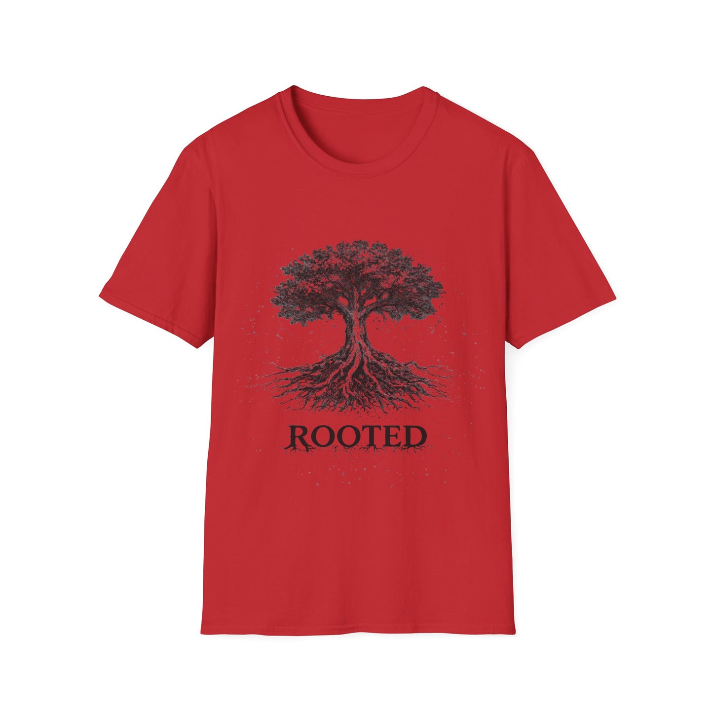 Rooted Tree T-Shirt — 'ROOTED' Nature Graphic Tee