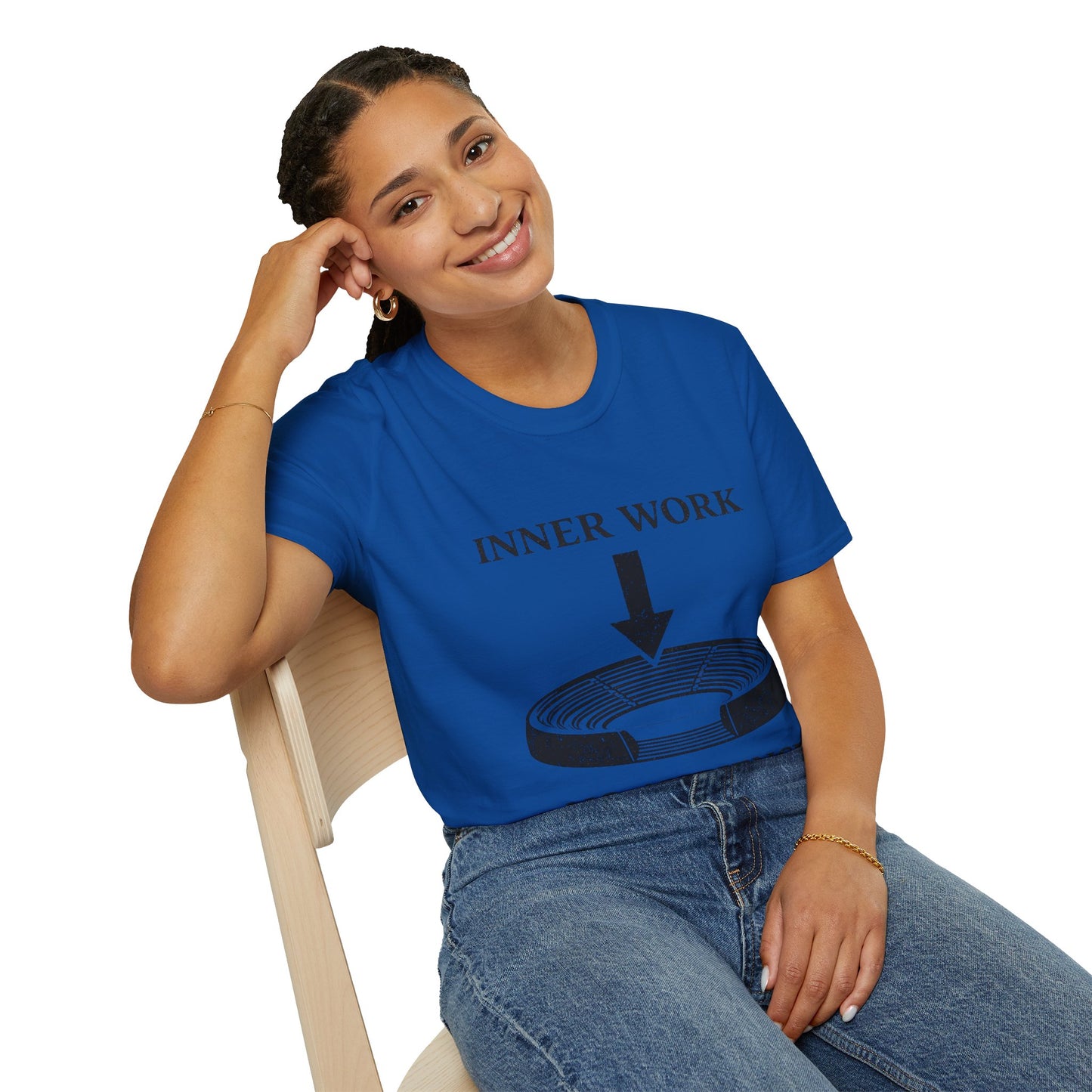 Inner Work No Audience T-Shirt — Minimalist Self-Reflection Graphic Tee