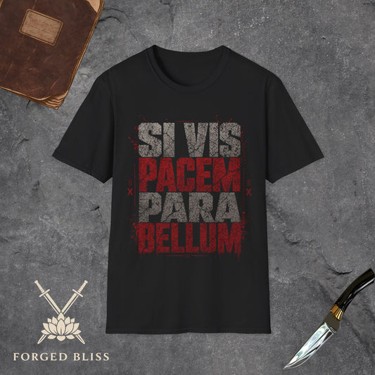 SI VIS PACEM PARA BELLUM Distressed T-Shirt