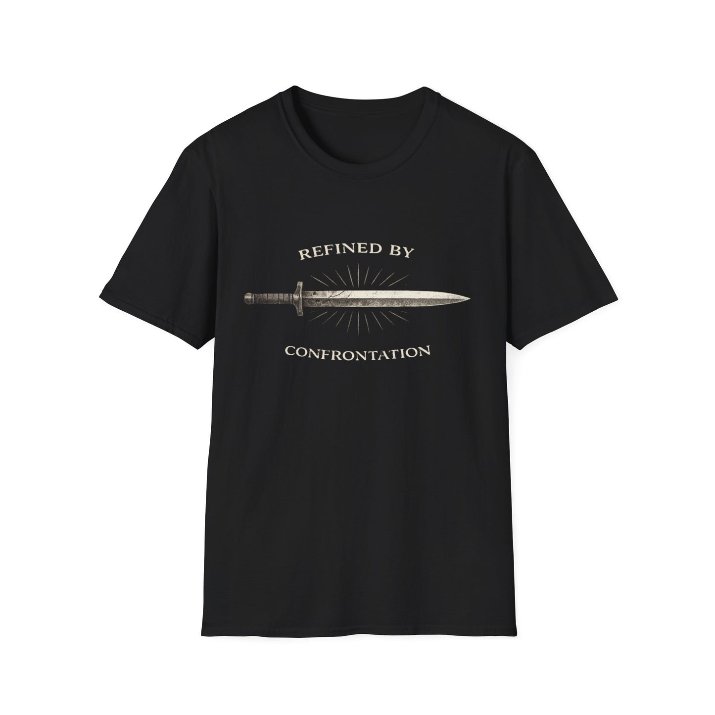 "Refined by Confrontation" Dagger Vintage Graphic T-shirt