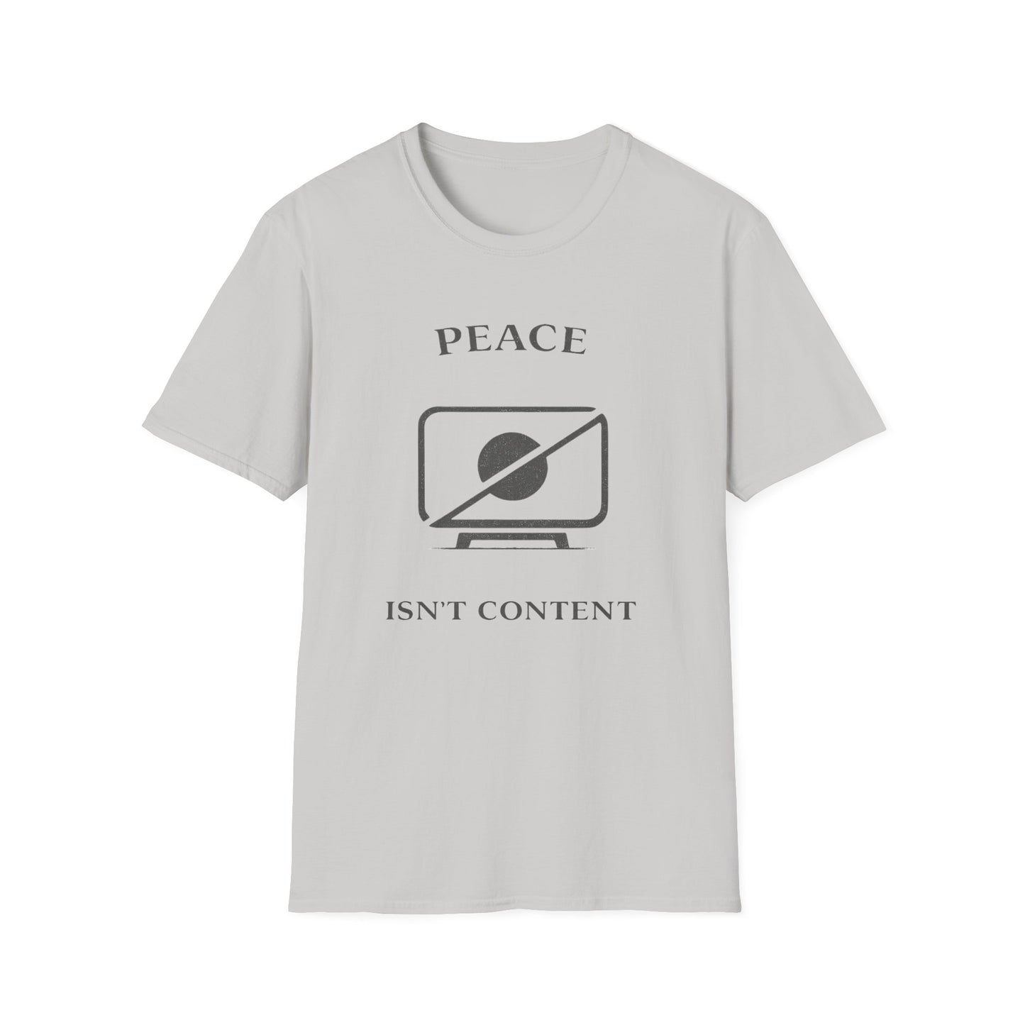 Peace Isn't Content Style 2 Unisex Softstyle T-Shirt