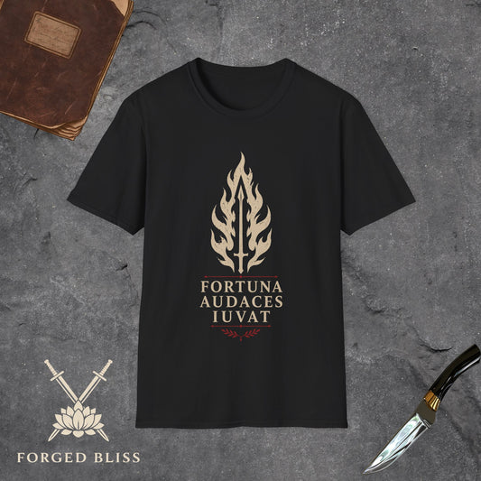 FORTUNA AUDACES IUVAT Flame Blade T-Shirt